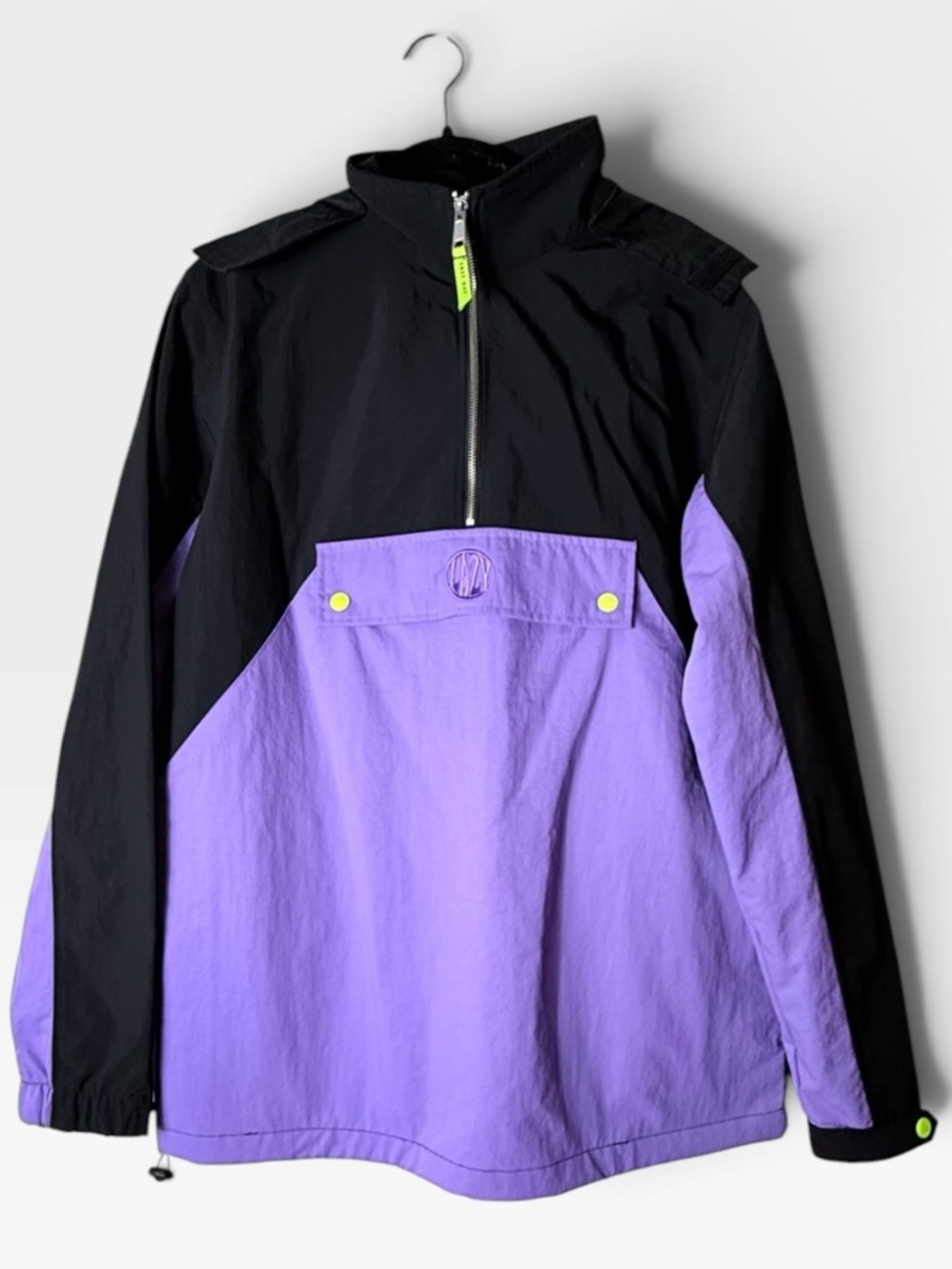 Lazy Oaf Lazy Quarter Zip Jacket Women's Size Small Windbreaker Fall (Z)